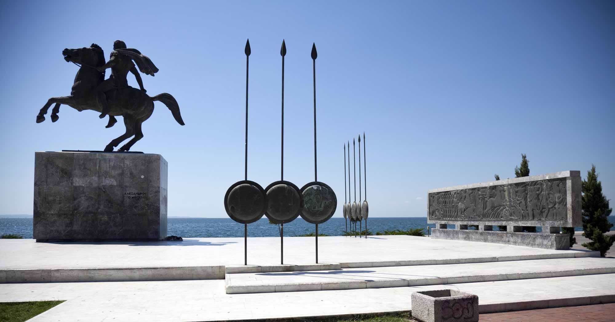 Great alexander statue thessaloniki