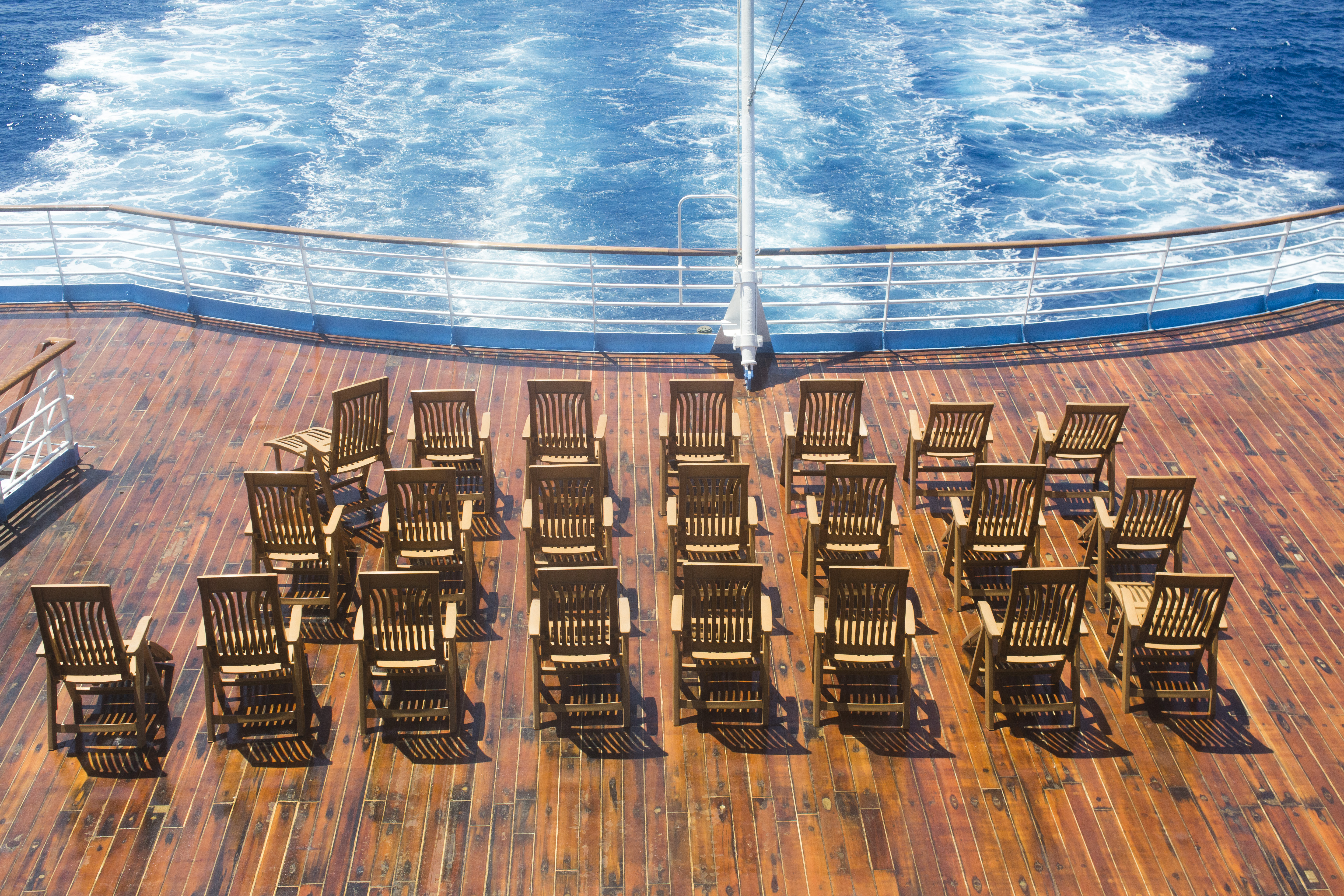 Celestyal Olympia pool with chairs