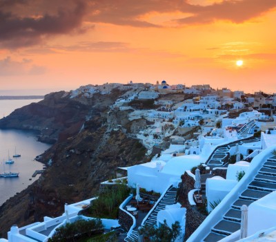 santorini sunset