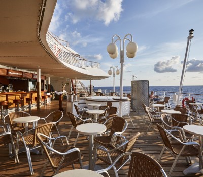 Celestyal Crystal  Bar by the sea