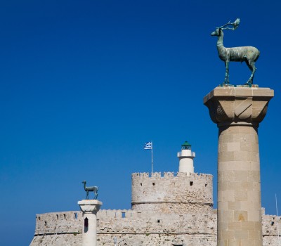 Rhodes - Harbor entrance 