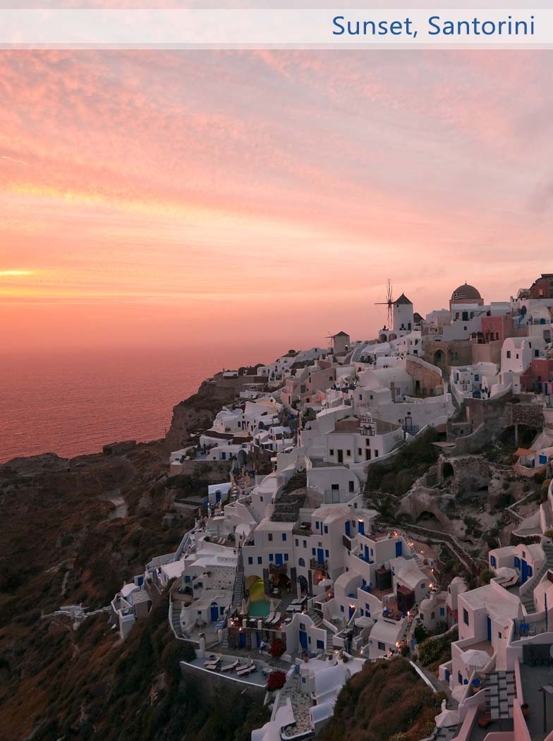 sunset santorini