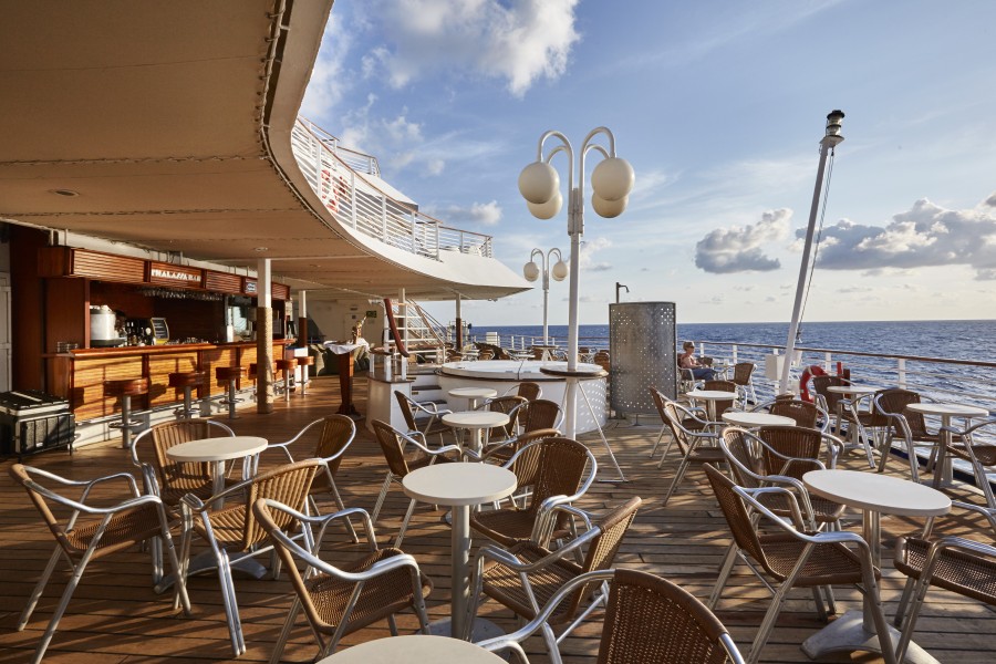 Celestyal Crystal  Bar by the sea