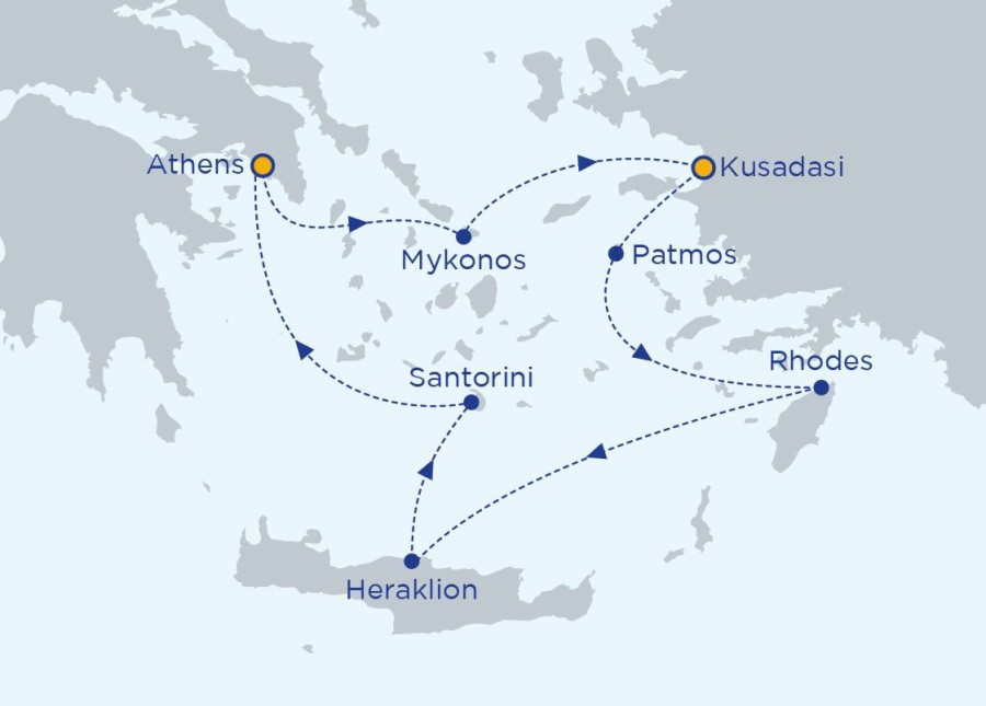 Iconic_cruise_map - 4 night