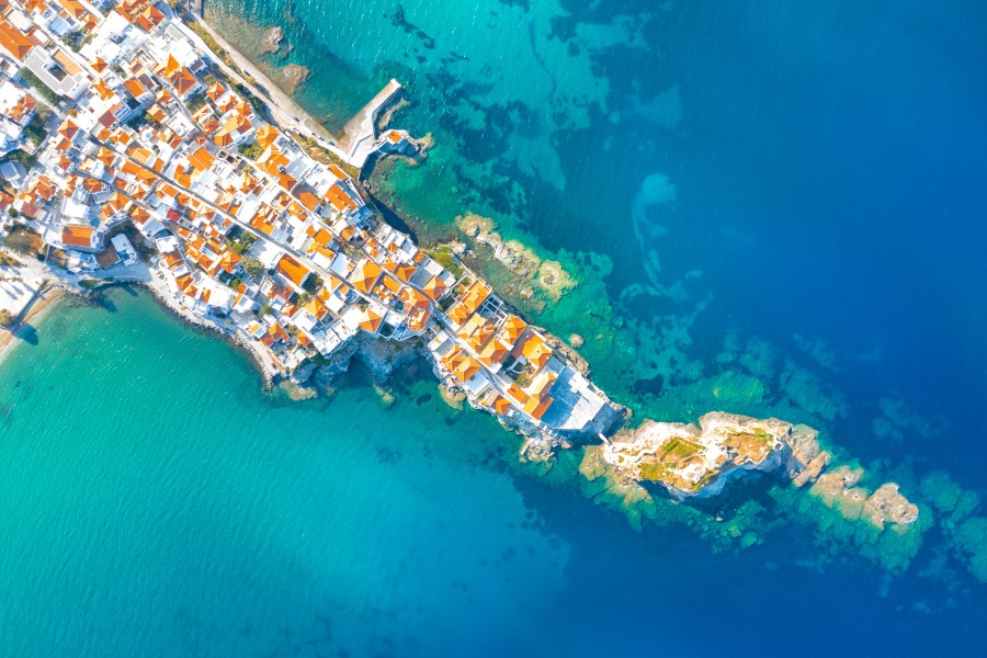 Andros, panoramic view